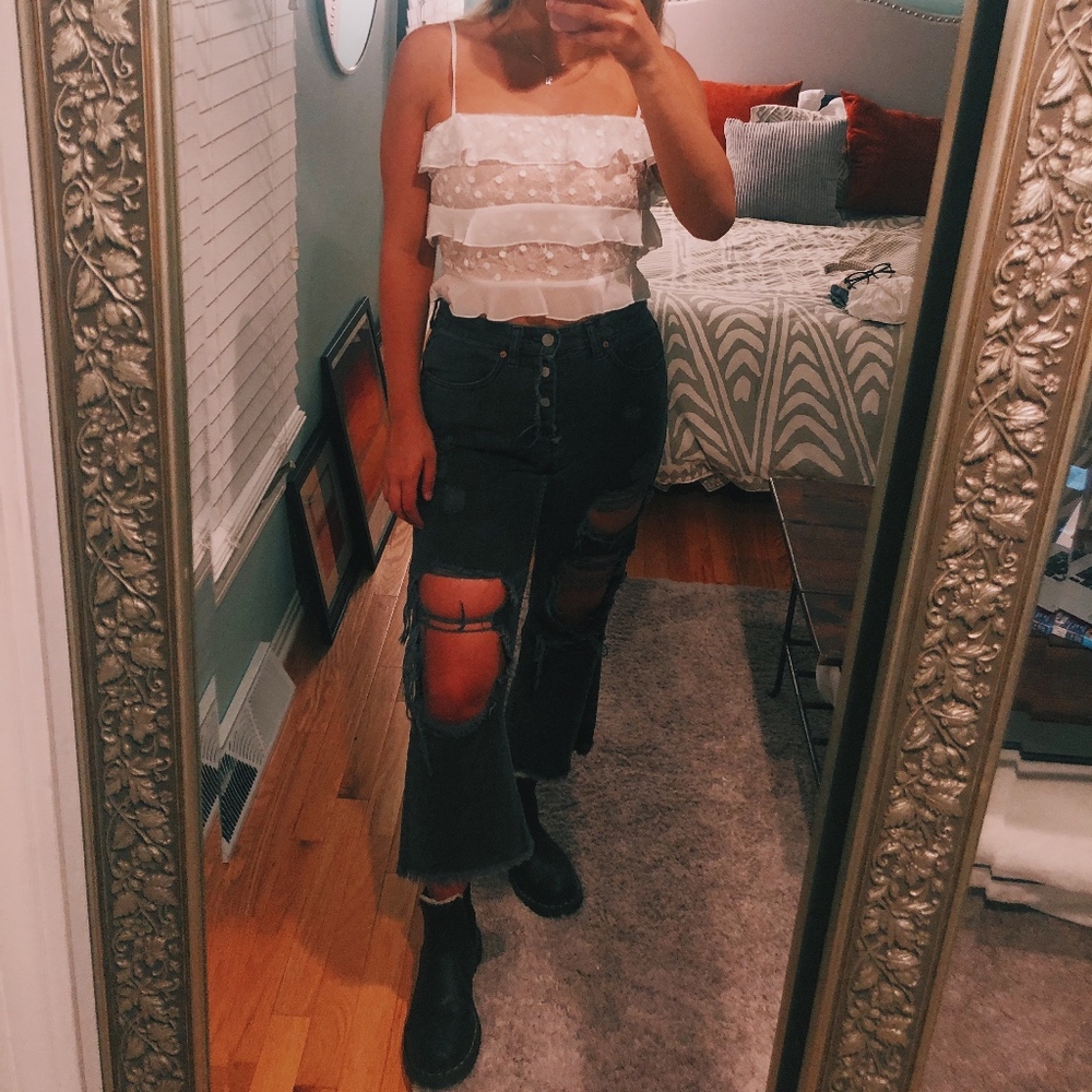 White Lace Tank